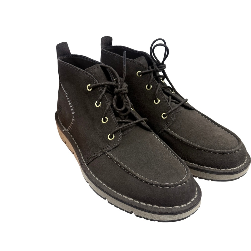 Timberland Westmore Mid Lace Chukka Boot Mens 10 Brown Suede Moc Toe TB0A5YGY901